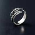 Silver Feather Ring