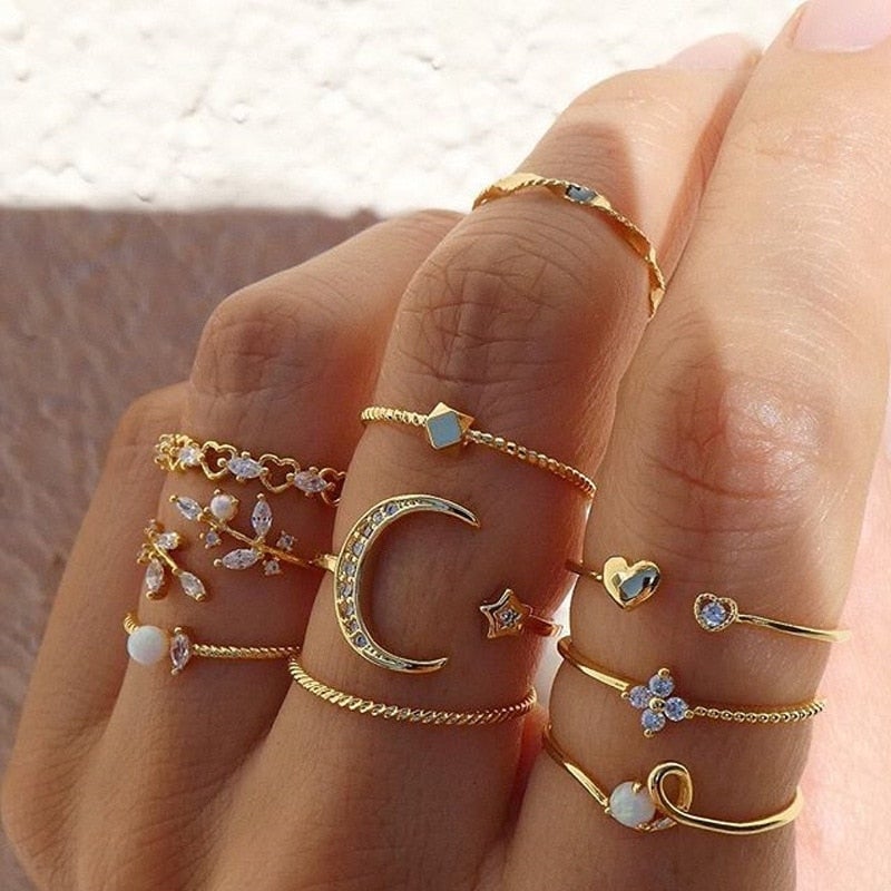 10 Pack of Silver and Gold Plated Rings