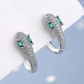 Silver Snake Earrings