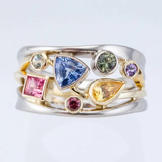 Colorful Zirconia Ring