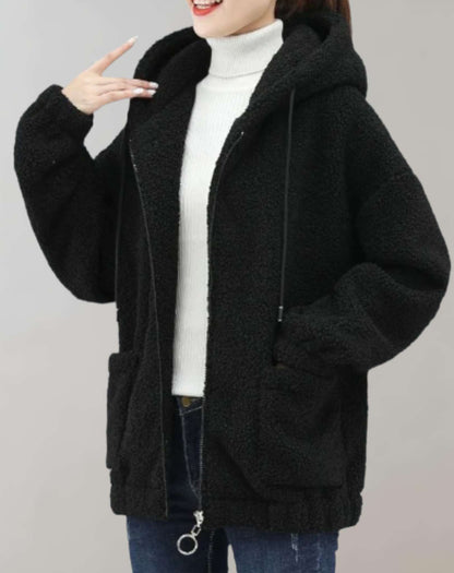 LM | Comfortable plush jacket for women