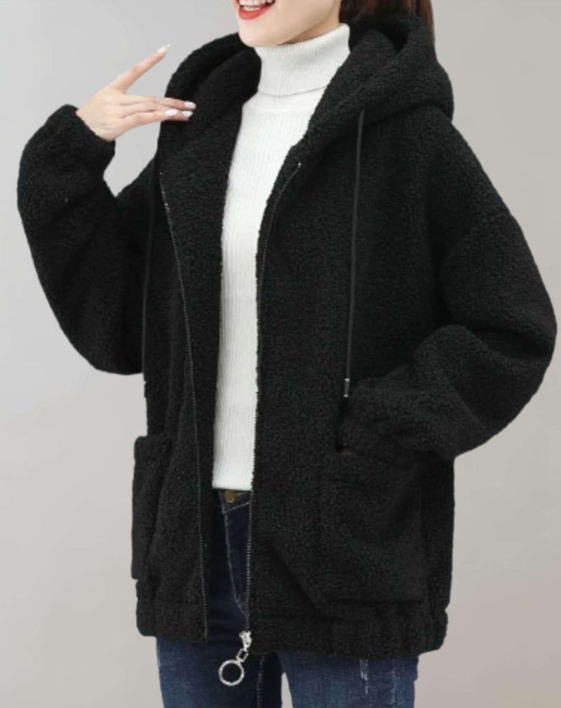 LM | Comfortable plush jacket for women