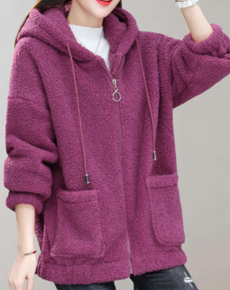 LM | Comfortable plush jacket for women