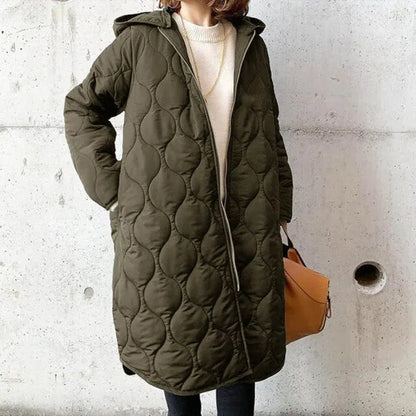 LM | New Casual Parka jacket with hood in Argyle