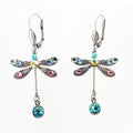 Carved Dragonfly Earrings