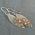 Brown Flower Earrings