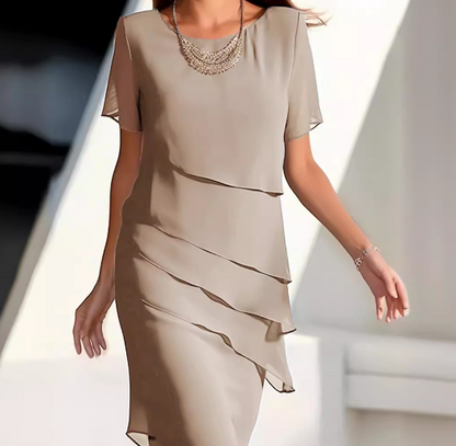 LM | Plain-colored sleeveless mini dress