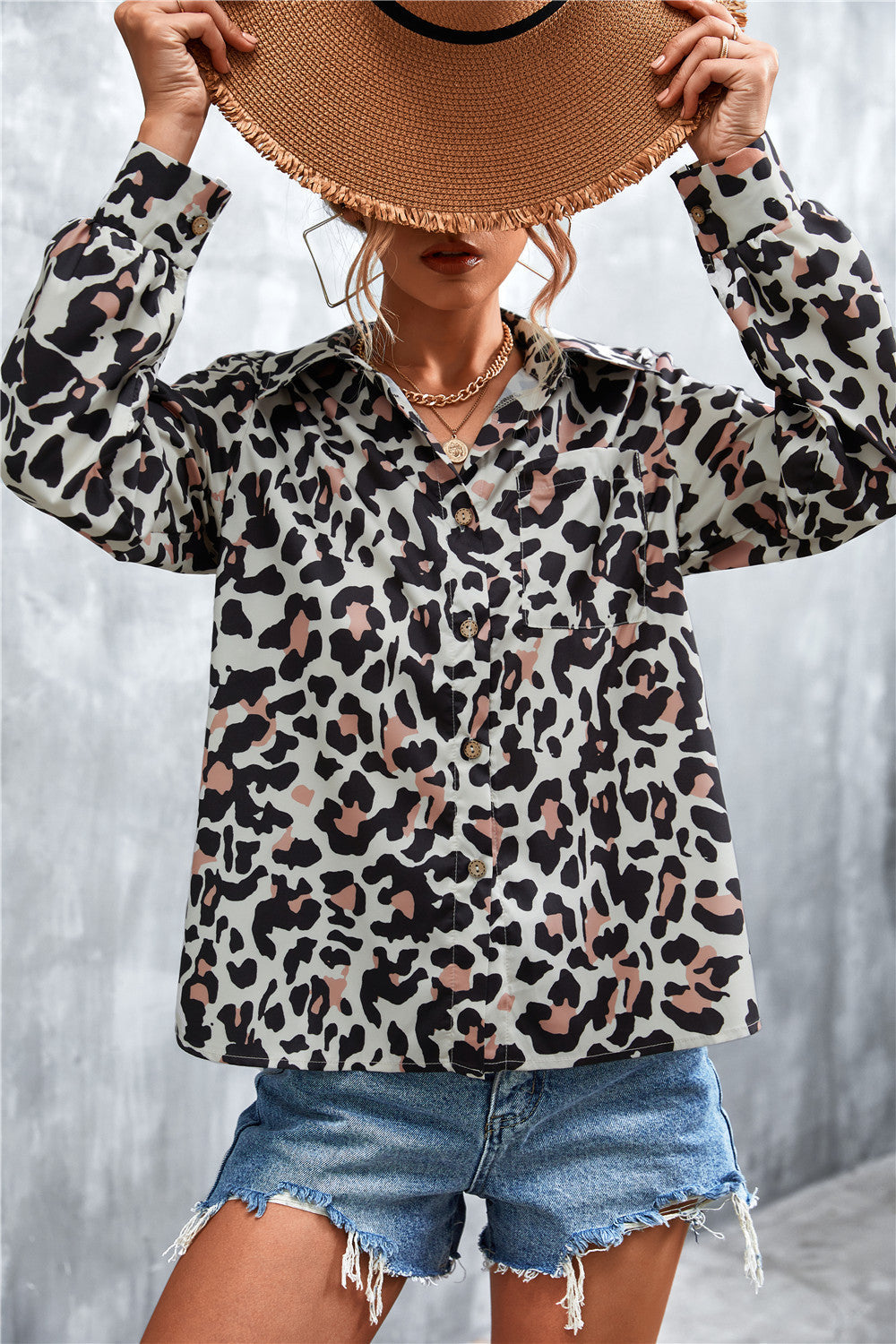 Gelbes Leopardenmuster