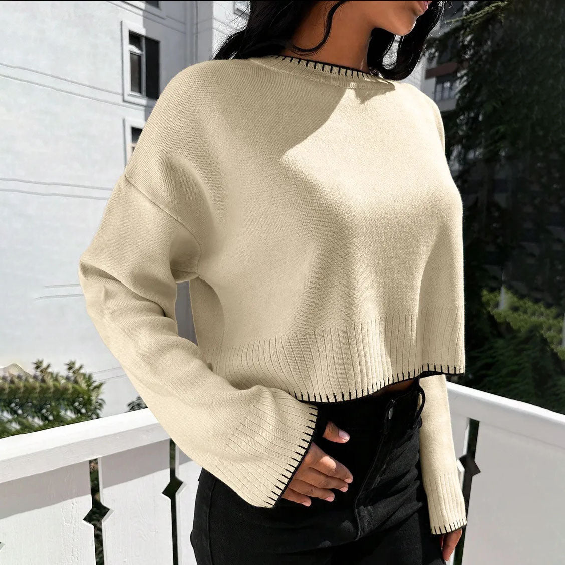 Gracefully Designed Pullover