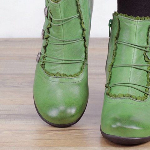 Vintage Inspired Orthopedic Boots