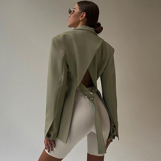 LM | Backless blazer for women