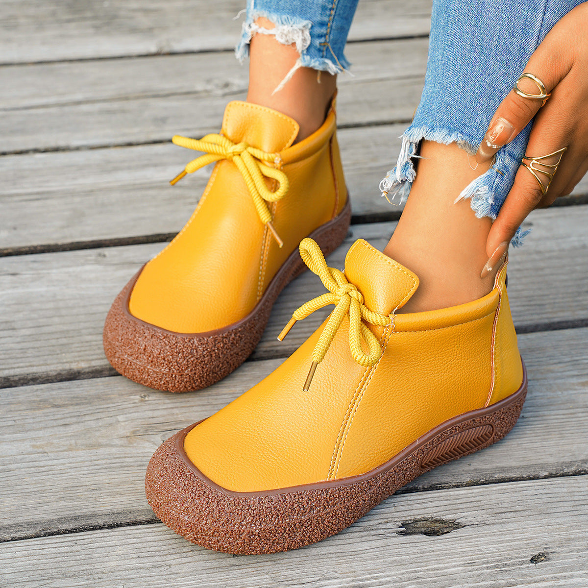 Classic Orthopedic Boots with Timeless Style