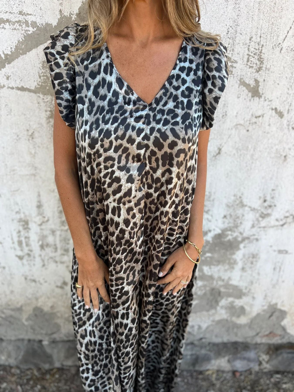 Leopardenmuster Grau