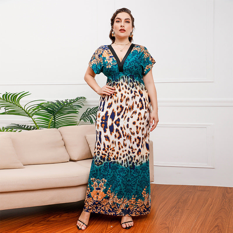 Leopardenmusterblau