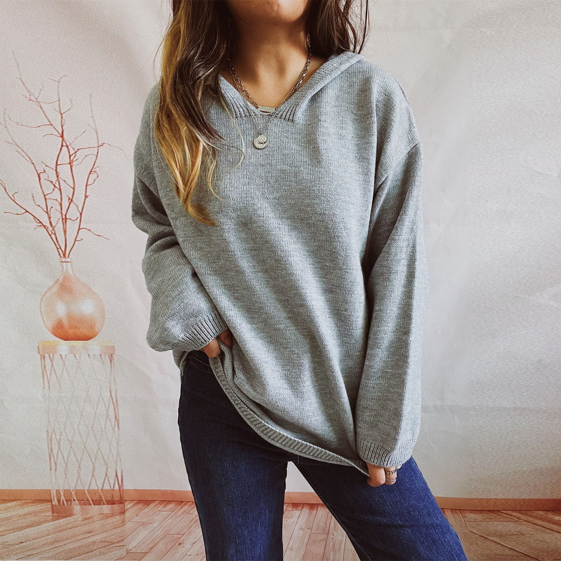 Gracefully Designed Pullover