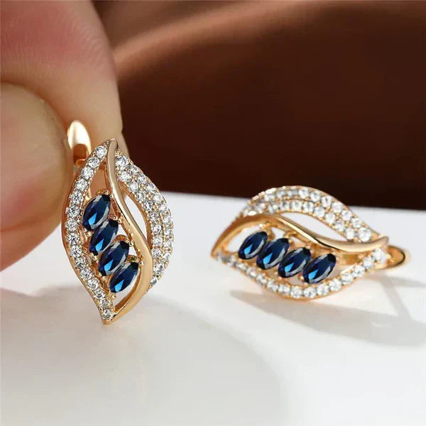 1+1 Offer: Isola Caelurelle Gold Earrings + Vivara Saphielle Gold Ring