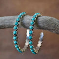 Circular Turquoise Earrings