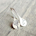Flower Earrings in Silver
