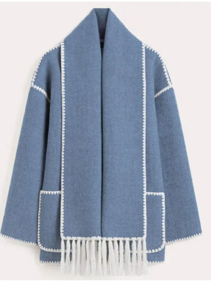 LM | Stylish warm scarf and jacket