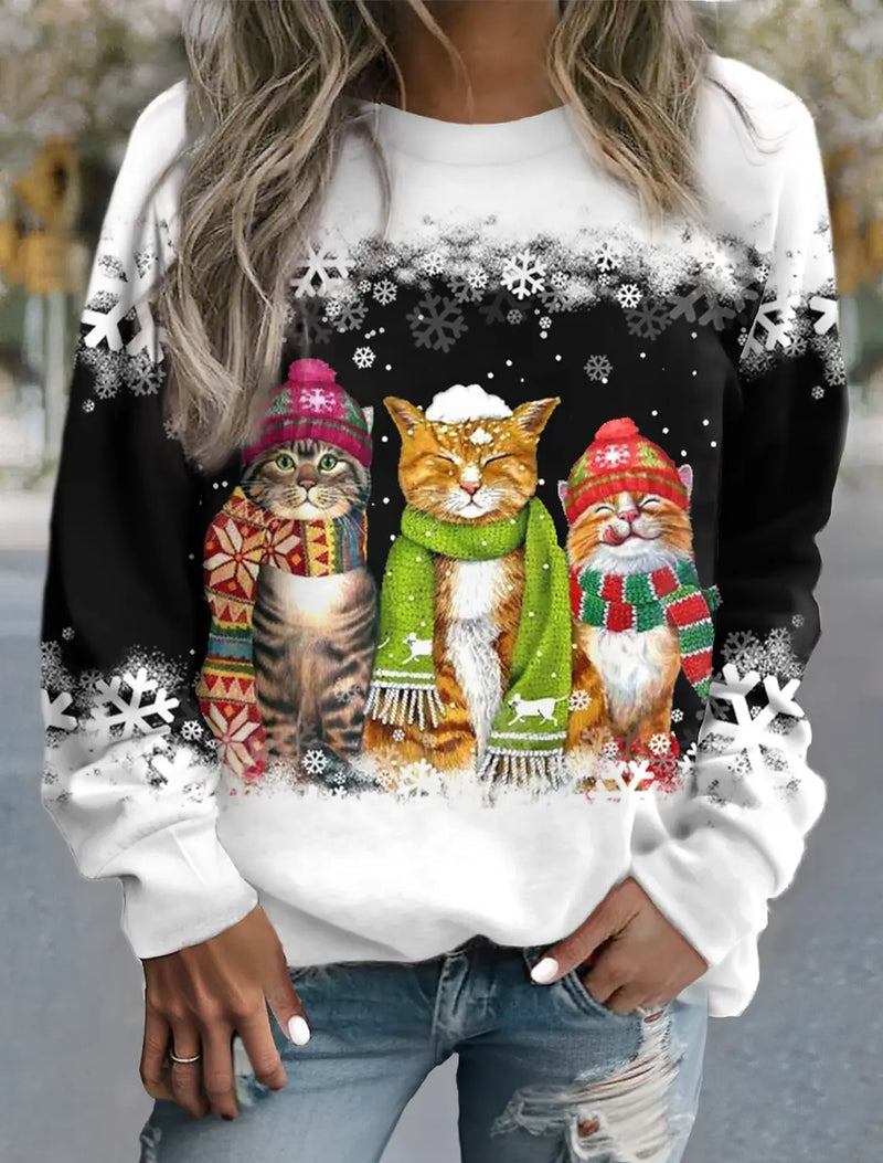 LM | Sweater with Christmas motif