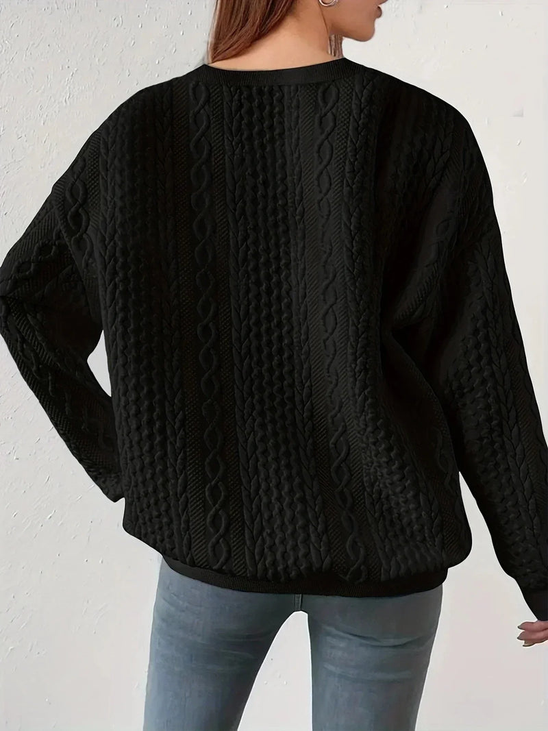 LM | Round neck sweatshirt with long sleeves