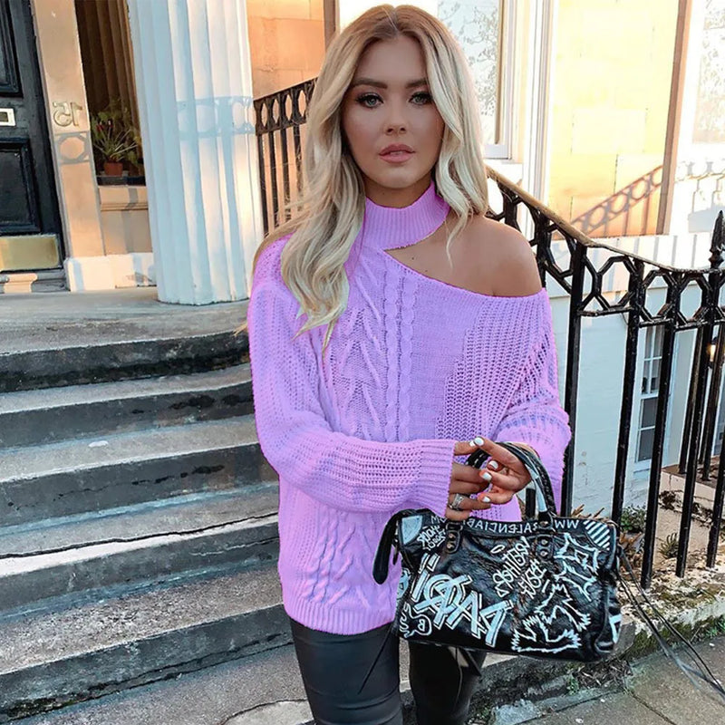 LM | Bare Shoulders knitted sweater