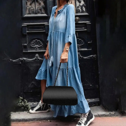 LM | Denim maxi dress