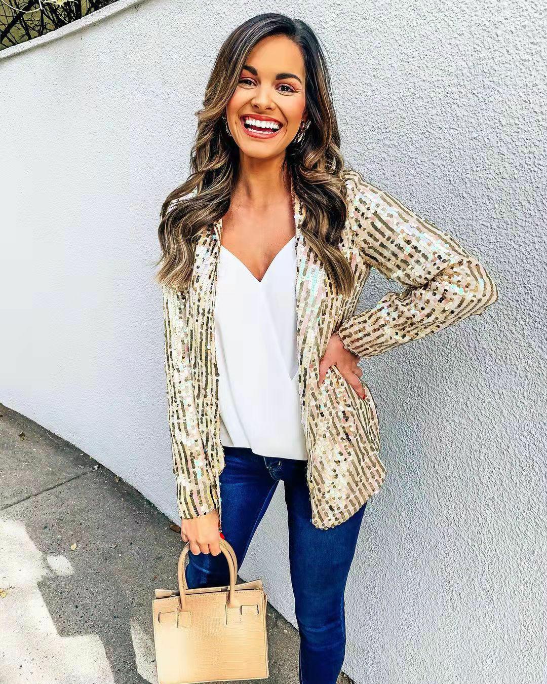 LM | Blazer with glitter
