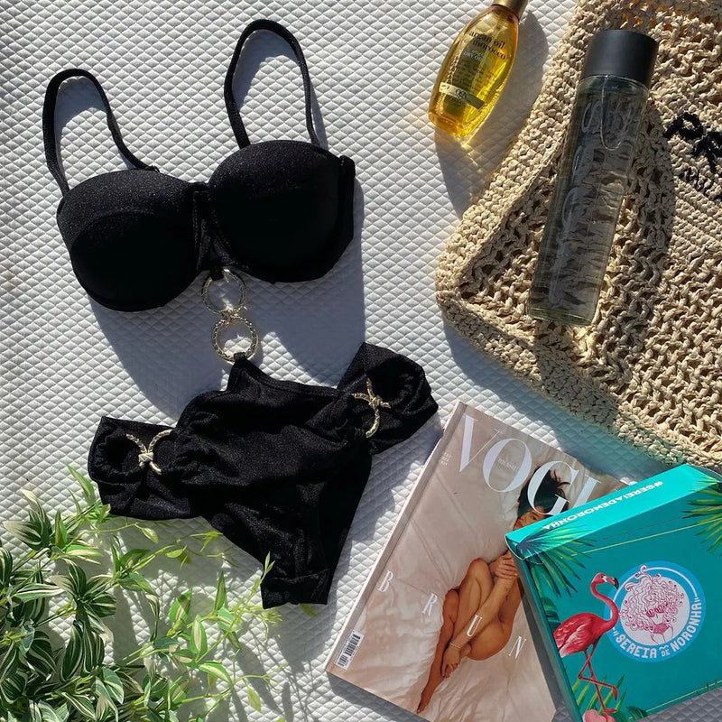 Inspired Bathing Suit With a Contemporary Edge