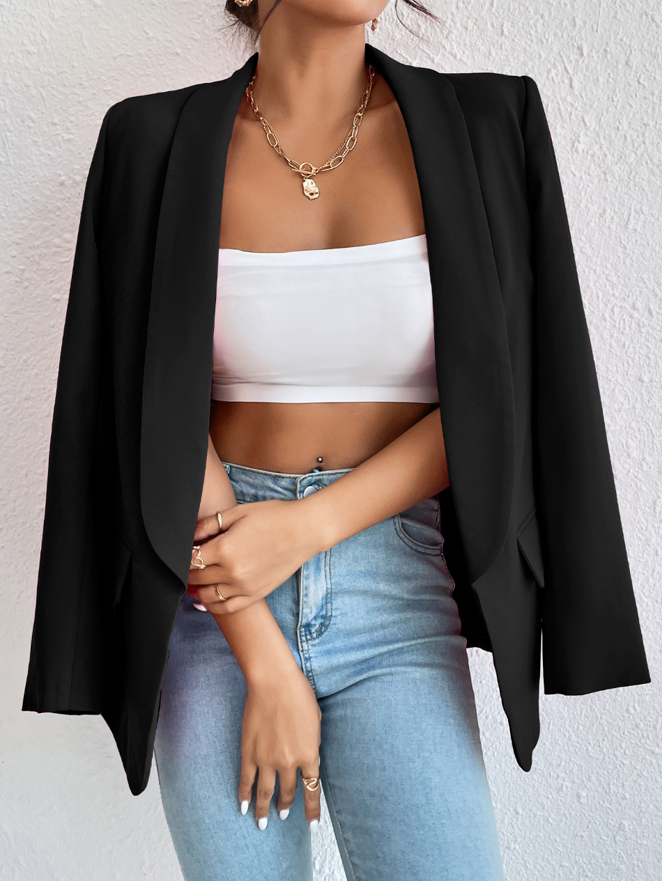 LM | Plain blazer for women