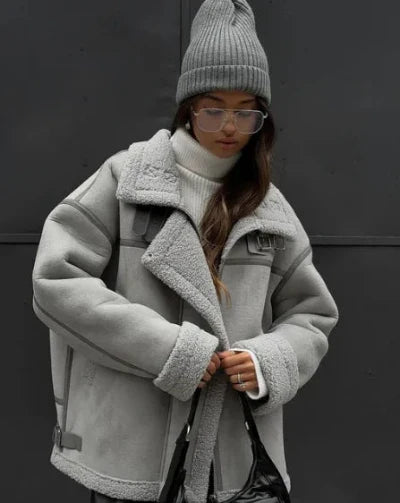 LM | Casual fur coat for women