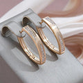 Exquisite Earrings Made of Gold and Diamond