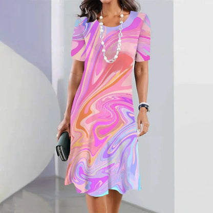 LM | Printed midi dress