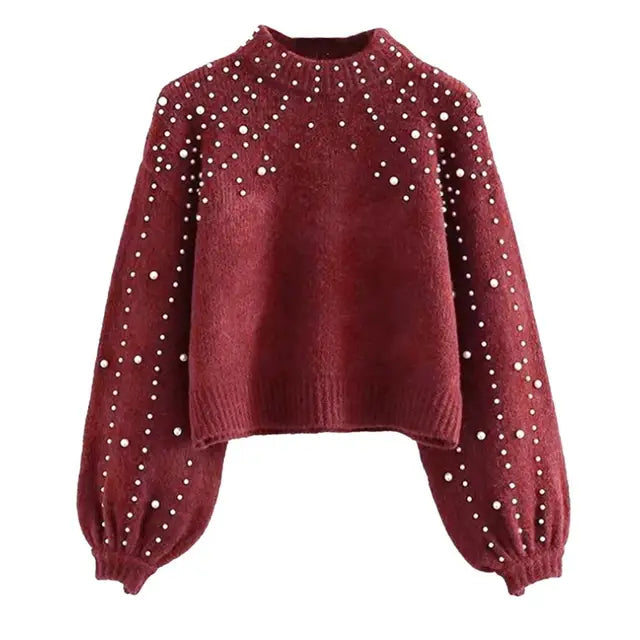 LM | Knitted sweater with O-neck