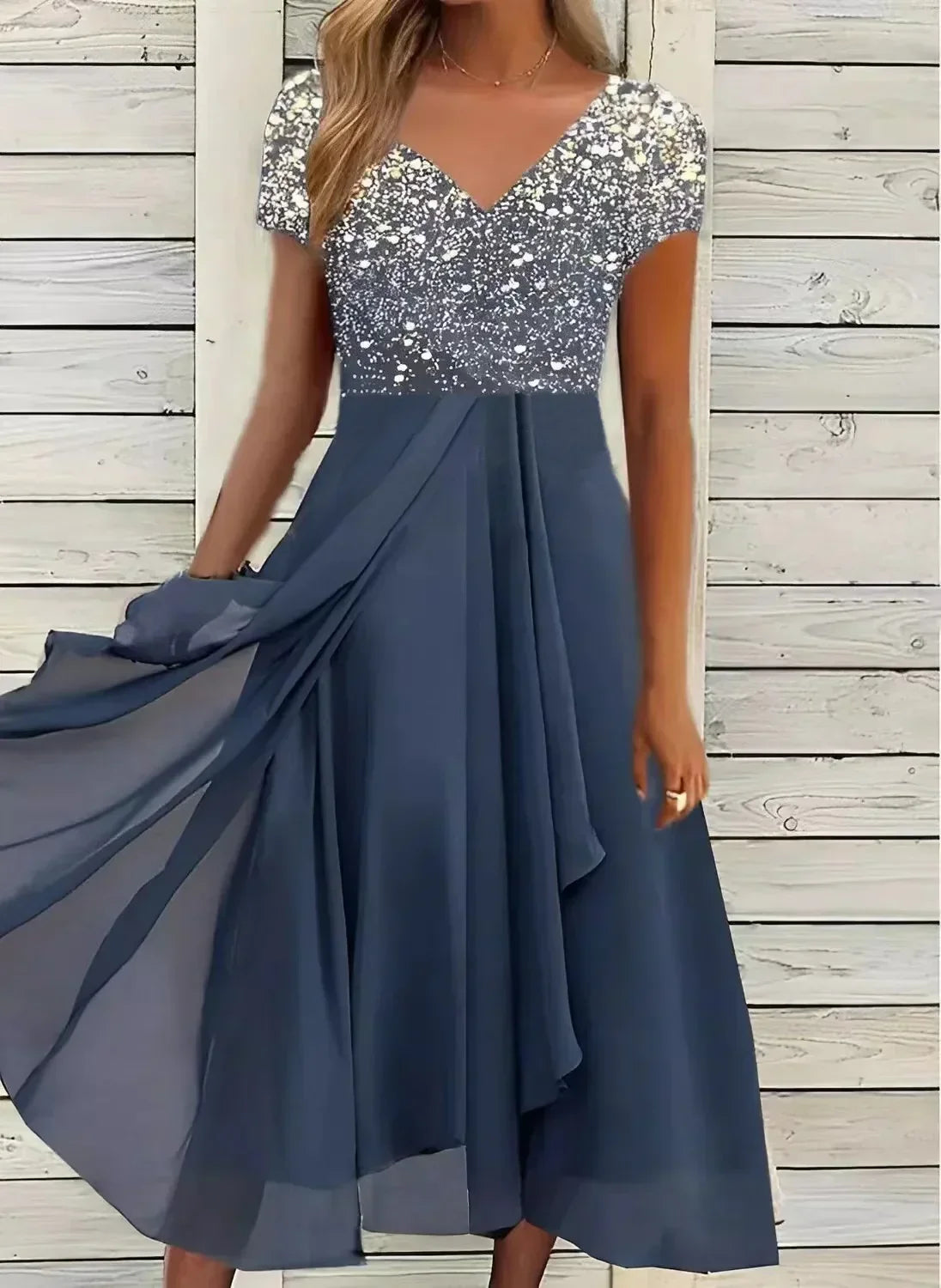 silber/blau