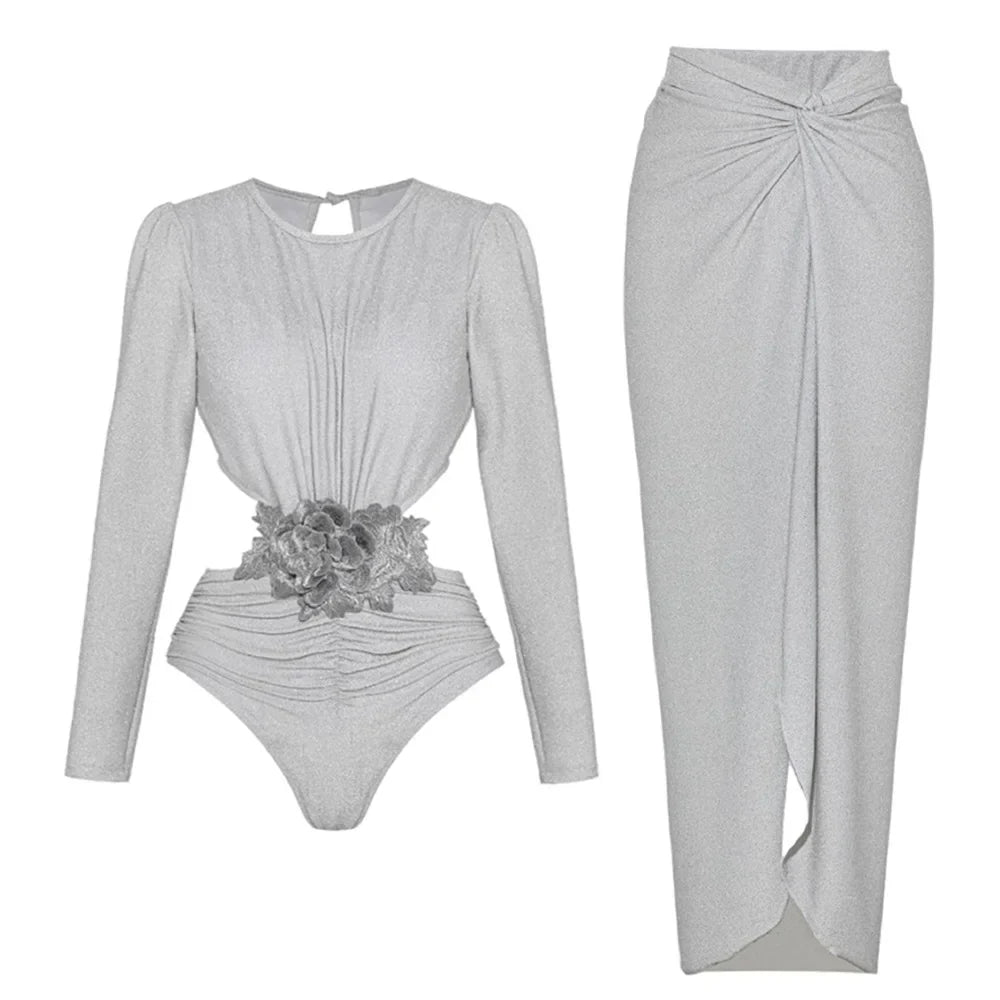 Beautifully Finished Bathing Suit in a Timeless Design