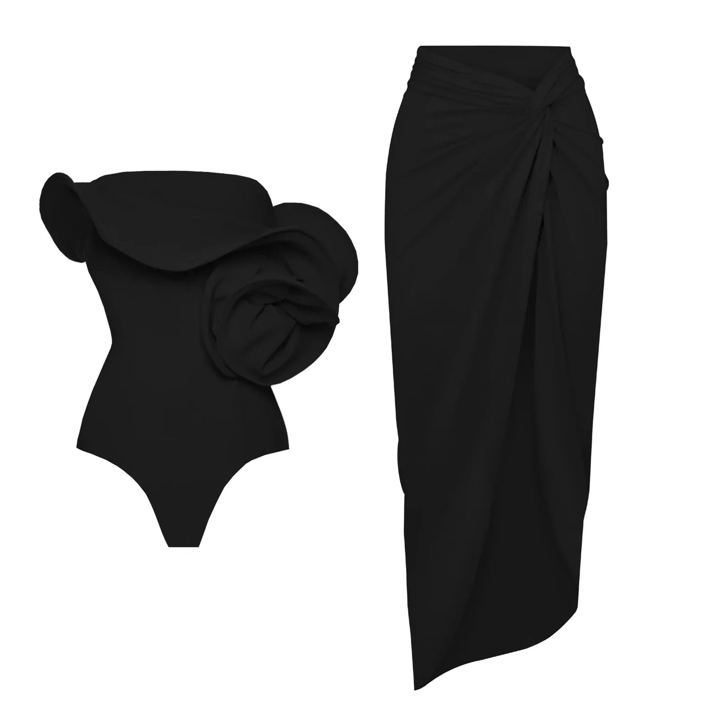 Beautifully Finished Bathing Suit in a Timeless Design