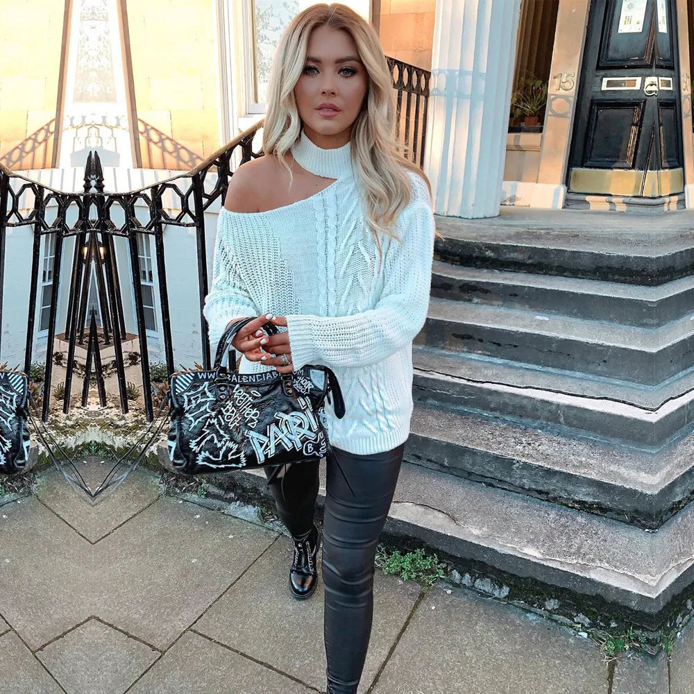 LM | Bare Shoulders knitted sweater