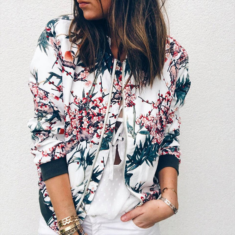 LM | SarahsJacket I Jacket with floral print for women