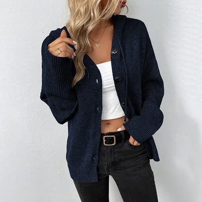 LM | Cozy cardigan with hood