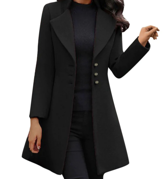 LM | Italian wool coat with long sleeves