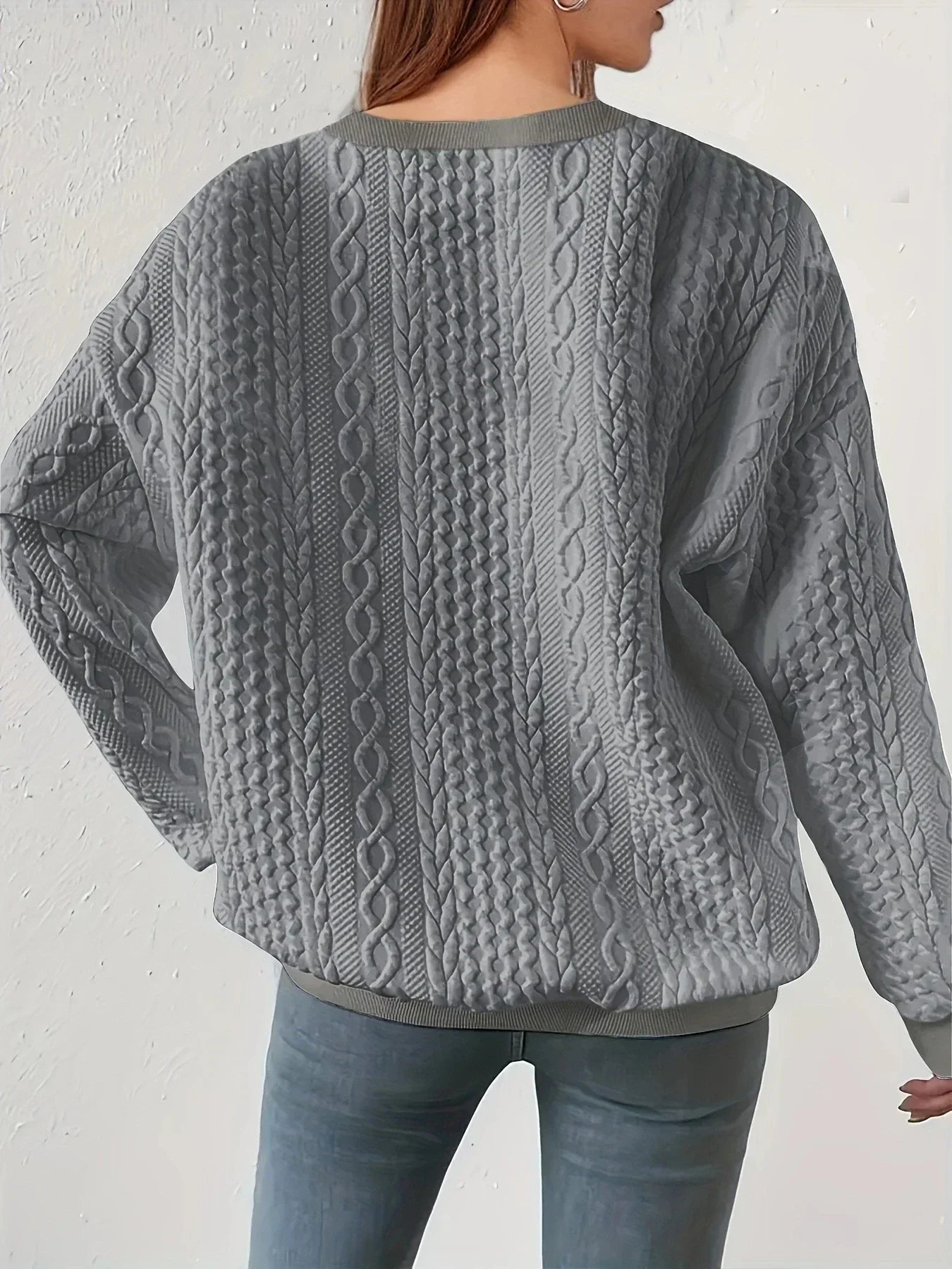 LM | Round neck sweatshirt with long sleeves