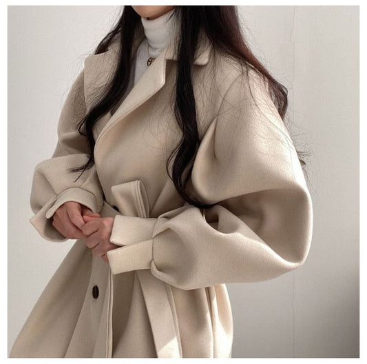 LM | Chic belted jacket for women
