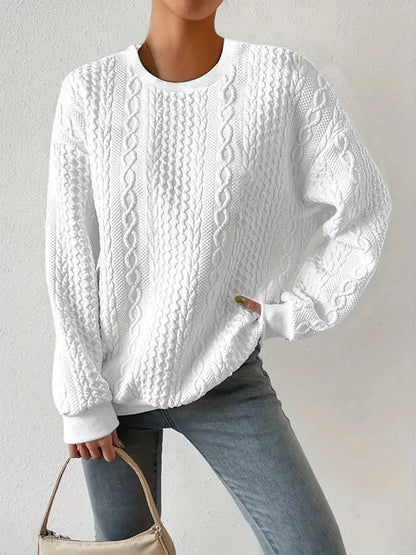 LM | Round neck sweatshirt with long sleeves