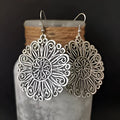 Hollow Mandala Rounded Earrings