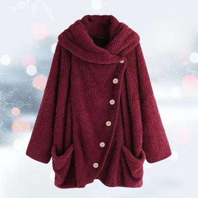 LM | Comfortable jacket with buttons for women
