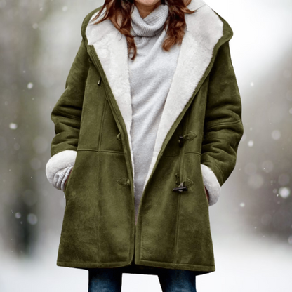 LM | soft, fluffy hooded jacket