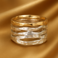 Luxe Two-tone Hollow Ring