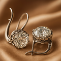 Luxe Silver Zirconia Earrings