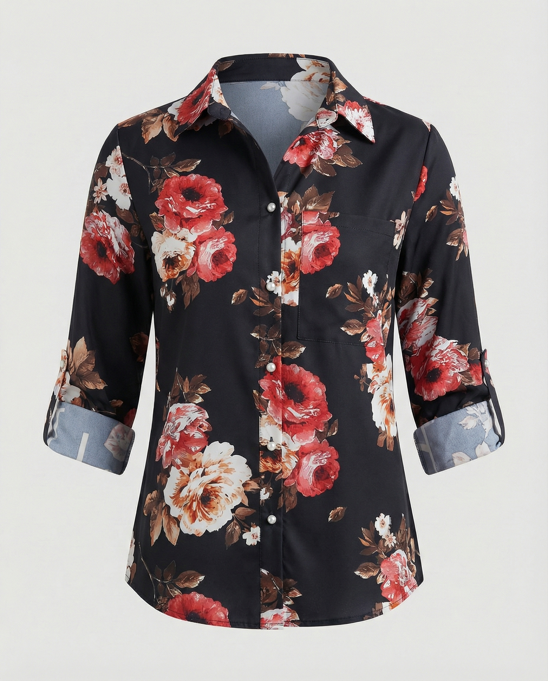Black Pink Flowers